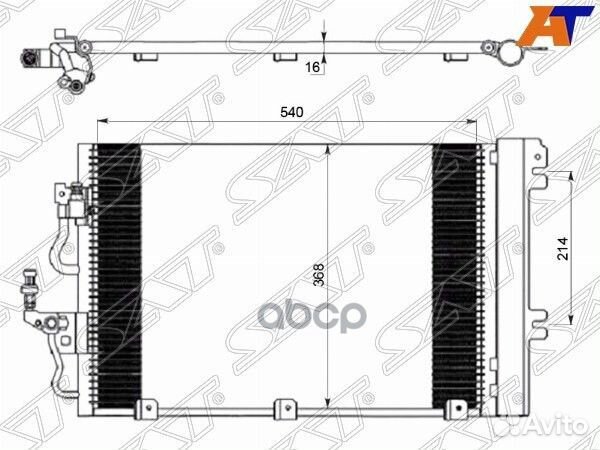 Радиатор кондиционера Opel Astra 04-13 / Zafira