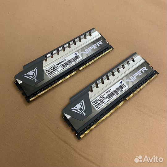 Оперативная память Patriot 2666 Viper steel 16gb