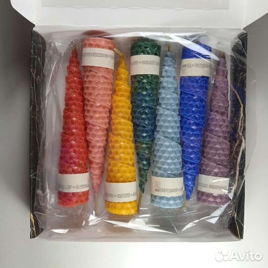 Свечи из вощины с натуральными эфирными маслами