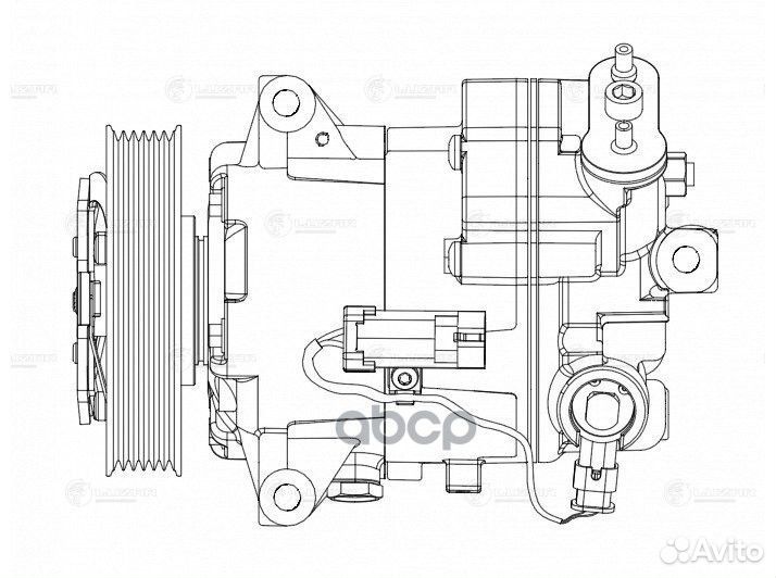Компрессор кондиционера opel astra J 10- 1.6I/1.8I