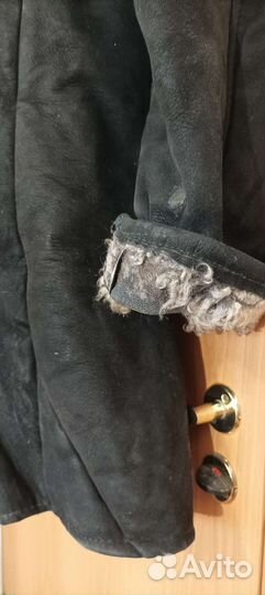 Тулуп-дубленка бекеша, нагольная, р. 52-54, бу