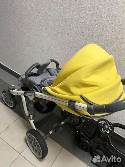 Коляска Anex Sport 3 в 1 (желтая