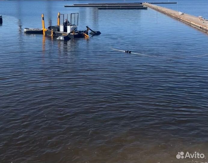 Земснаряд очистка водоемов, дноуглубление