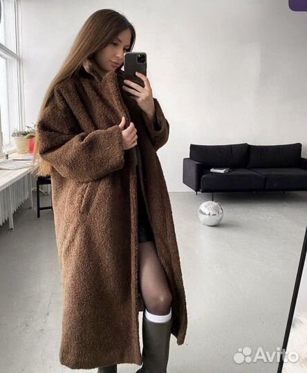 Шуба из эко меха