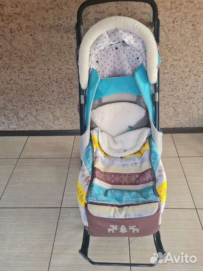 Детские санки коляска бу