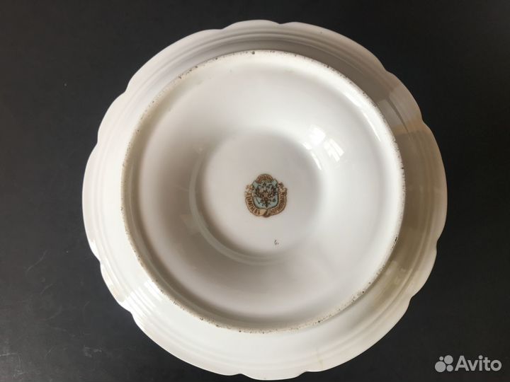 Антикварный соусник. Братья Корниловы. Кашпо