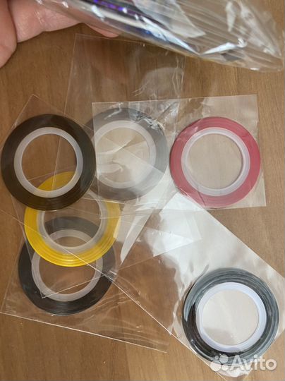 Палитра для лака и лента для ногтей