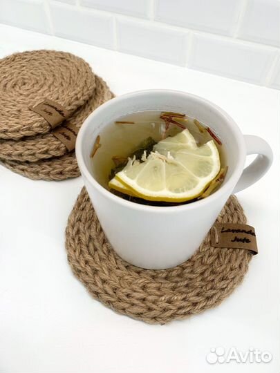 Подставка из джута под кружку