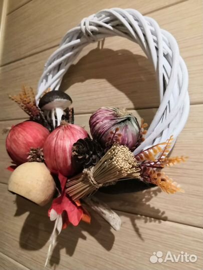 Осенний венок. Декор для дома