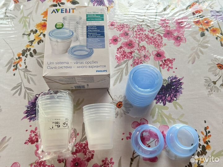 Контейнеры для хранения молока avent