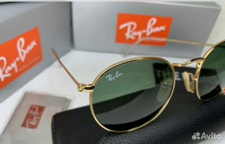 Очки ray ban round metal