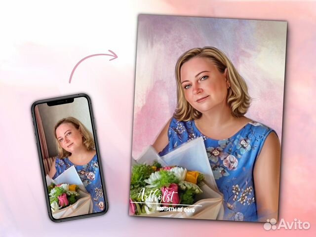 Портрет по фото на холсте на заказ Санкт-Петербург объявление продам