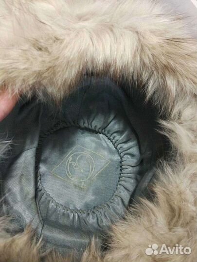 Шапка, натуральный мех песец. 58 р-р