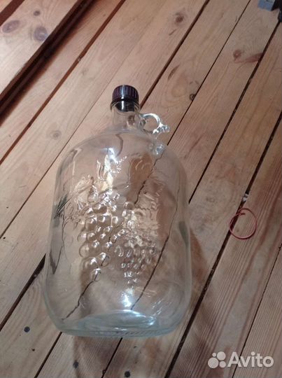 Бутылка стеклянная 5 литров