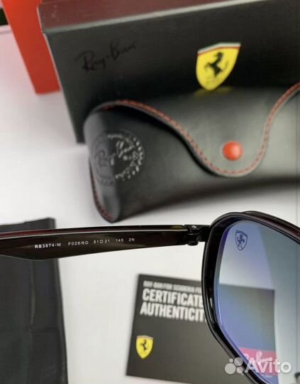 Солнцезащитные очки ray ban ferrari пепельные