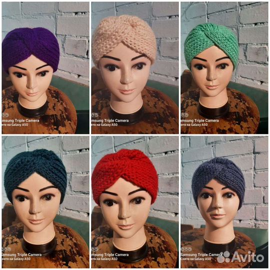 Вязанный ободок