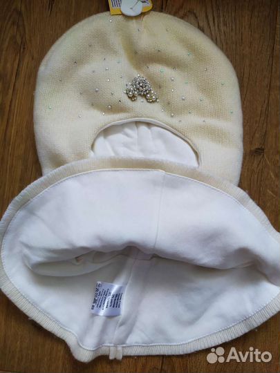 Шапка-шлем для девочки. Kotik. Зима. Новая