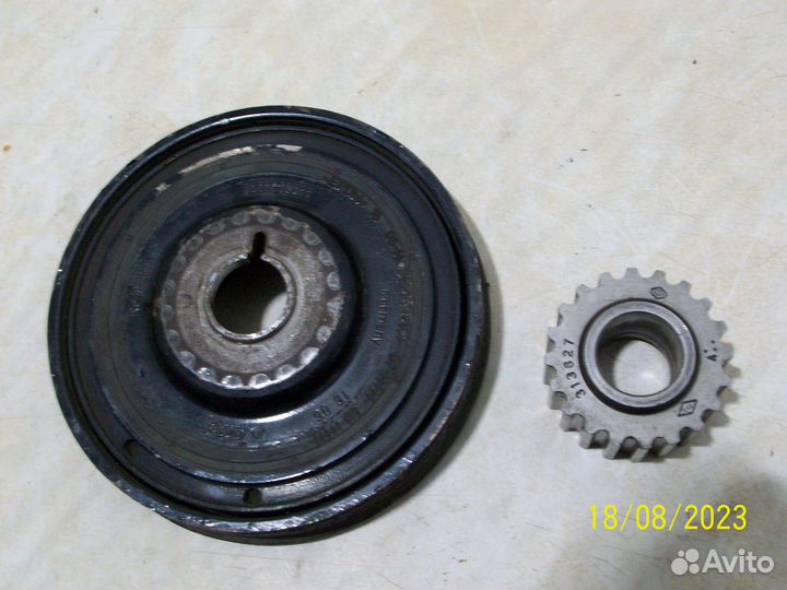 Шкив коленвала Рено меган2 дизель К9К