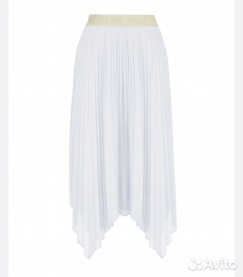 Юбка плиссе белая 42-44-46