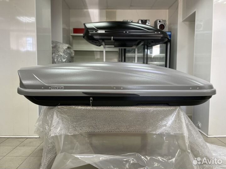 Автобокс Voyage 520л 205см цвет Серый матовый