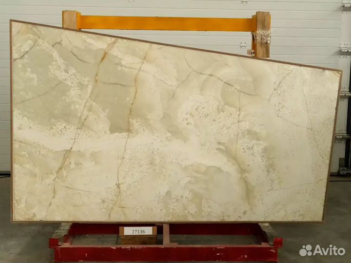 Оникс onyx champagne, Слэб 20 мм