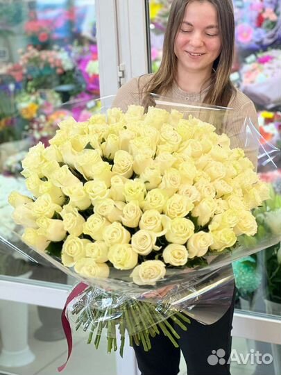 Цветы, доставка цветов, Букет 101 роза