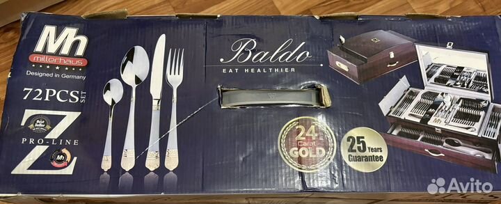 Набор столовых приборов millerhause baldo 72 шт