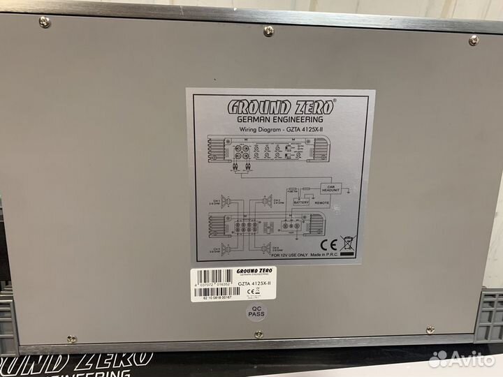 Автомобильный усилитель ground zero gzta 4125X-II