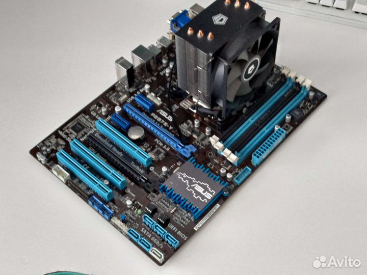 Asus P8B75-v +Pentium G2020 + куллер