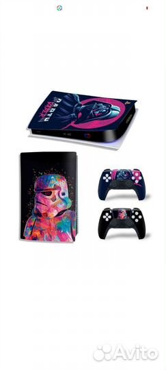 Виниловые наклейки на PlayStation 5