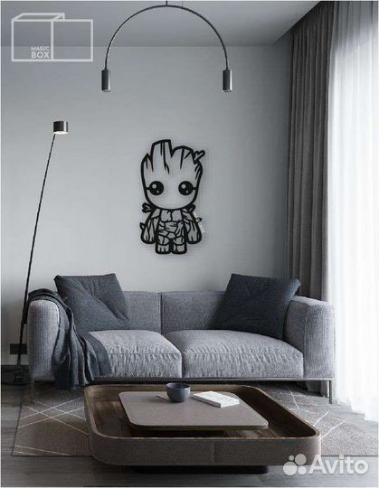 Картина пано из металла грут