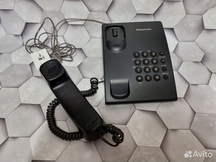 Стационарный телефон panasonic рабочий кнопочный