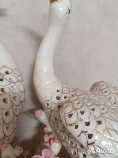 Фарфоровая статуэтка-светильник СССР 