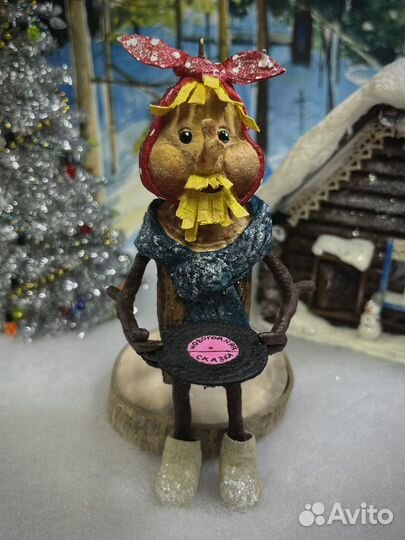 Ватная ёлочная игрушка