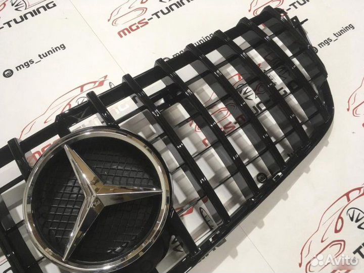 Решетка на Mercedes GL-class X166 GT Хром звезда