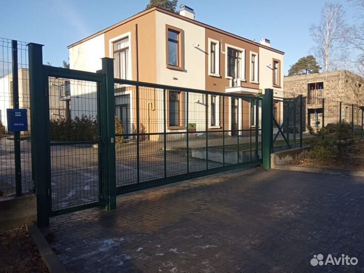 Откатные ворота 3d сетка