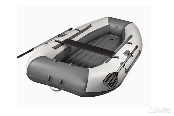 Лодка X-River Agent Mini 280T; бело-серая
