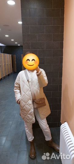 Куртка-пальто стеганая женская 44