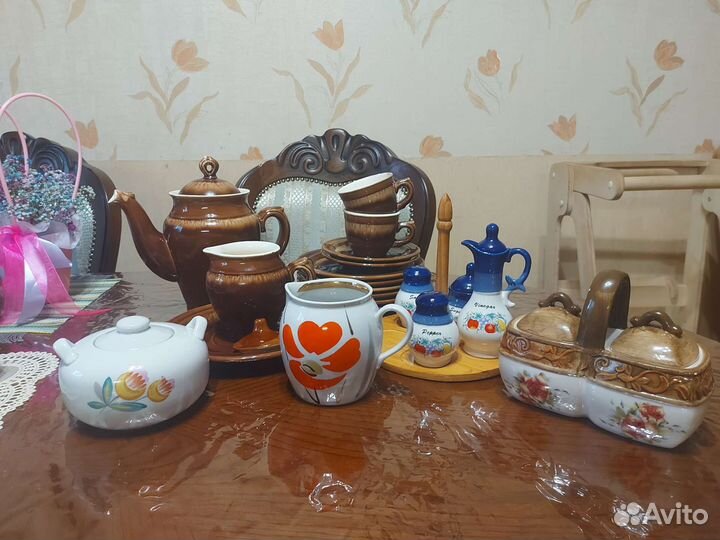 Набор посуды, глиняные Тарелки СССР