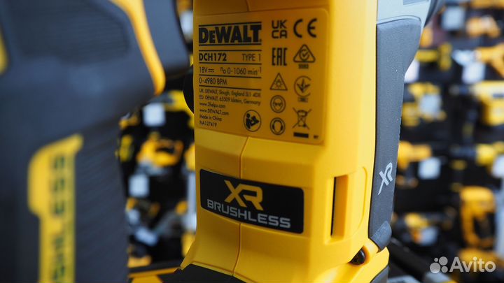 Аккумуляторный перфоратор DCH172N DeWalt