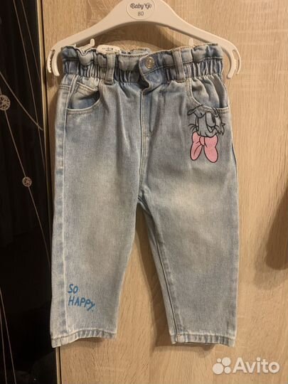 Джинсовый костюм для девочки 86