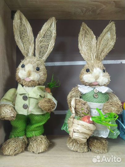 Игрушки сувениры из натуральной соломы