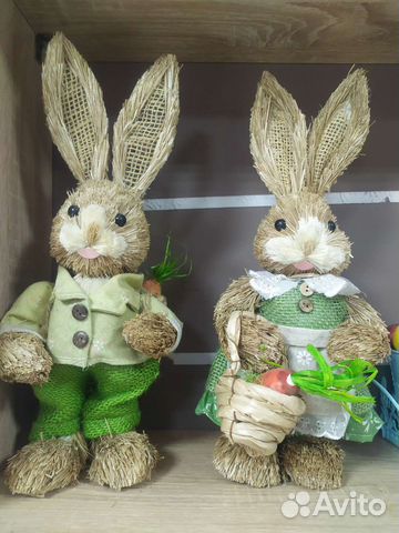 Игрушки сувениры из натуральной соломы