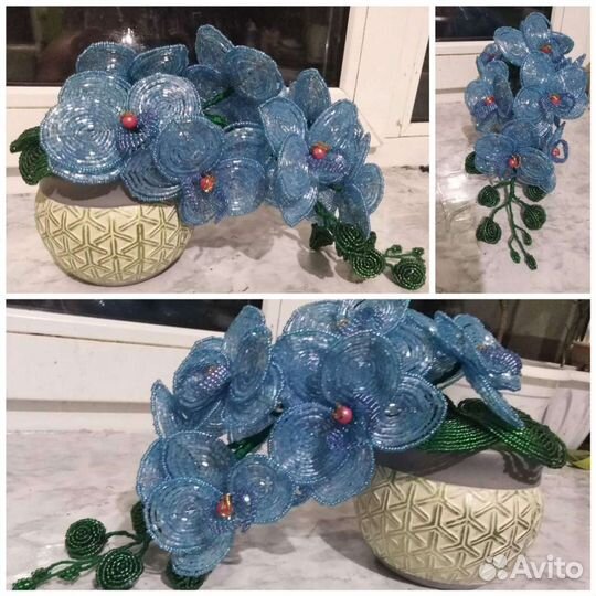 Деревья и цветы из бисера