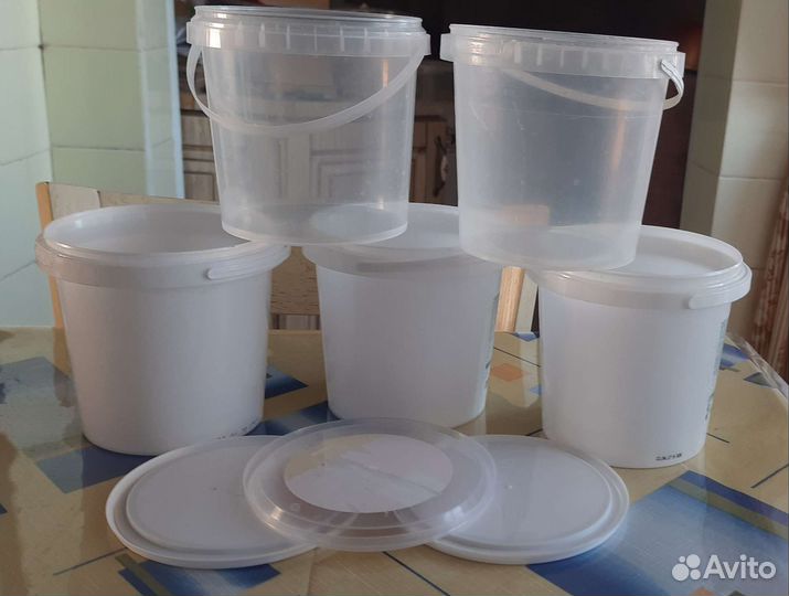 Ведерки пластиковые