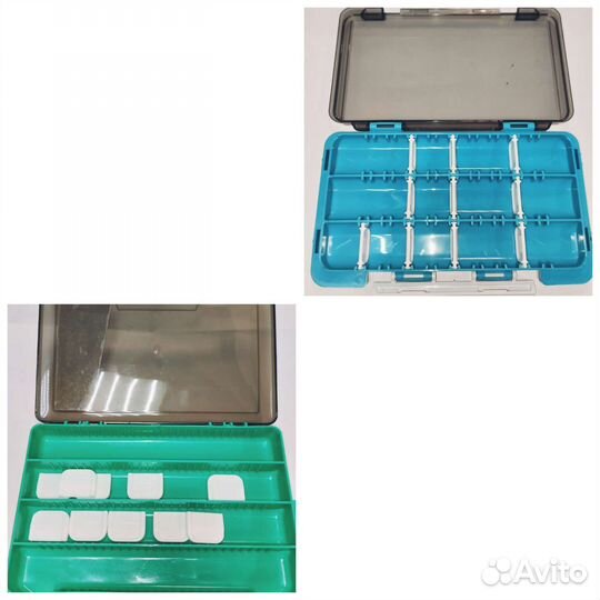 Рыболовная коробка для приманок и мелочей 2 вида
