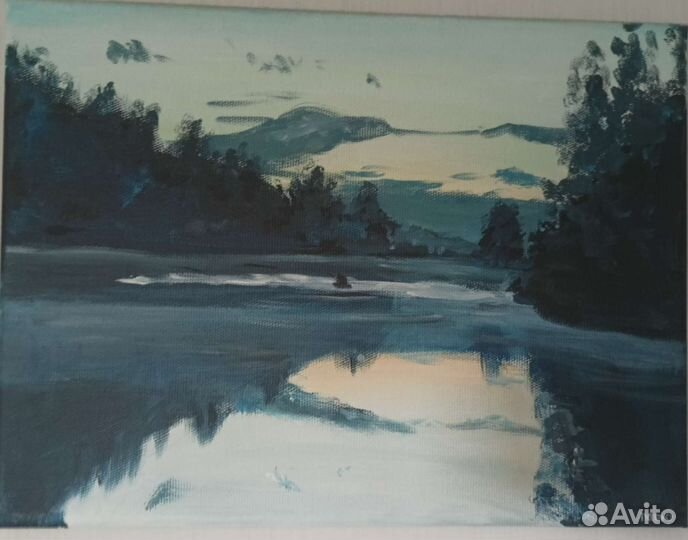 Картина акрилом на холсте