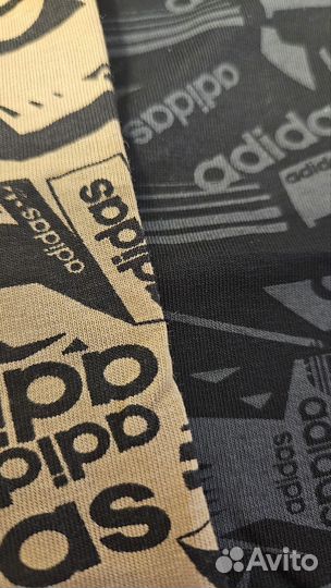 Футболка adidas черная, белая, бежевая