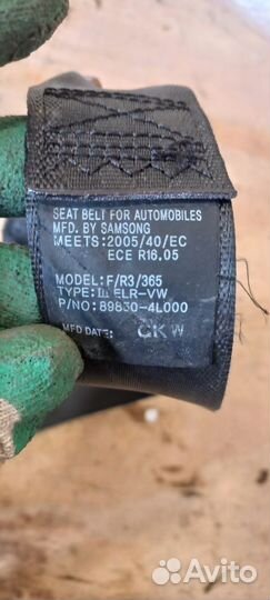 Ремень безопасности задний Solaris 1, Rio 3