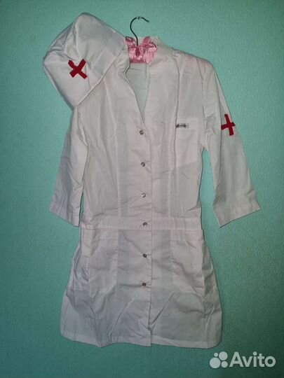 Медицинский халат женский с шапочкой